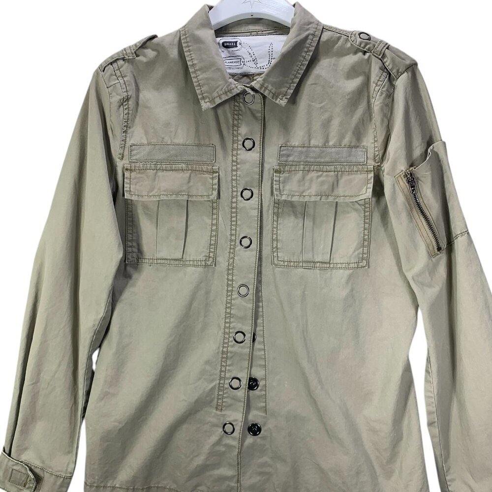 BLANKNYC army green utility jacket/ shirt size small